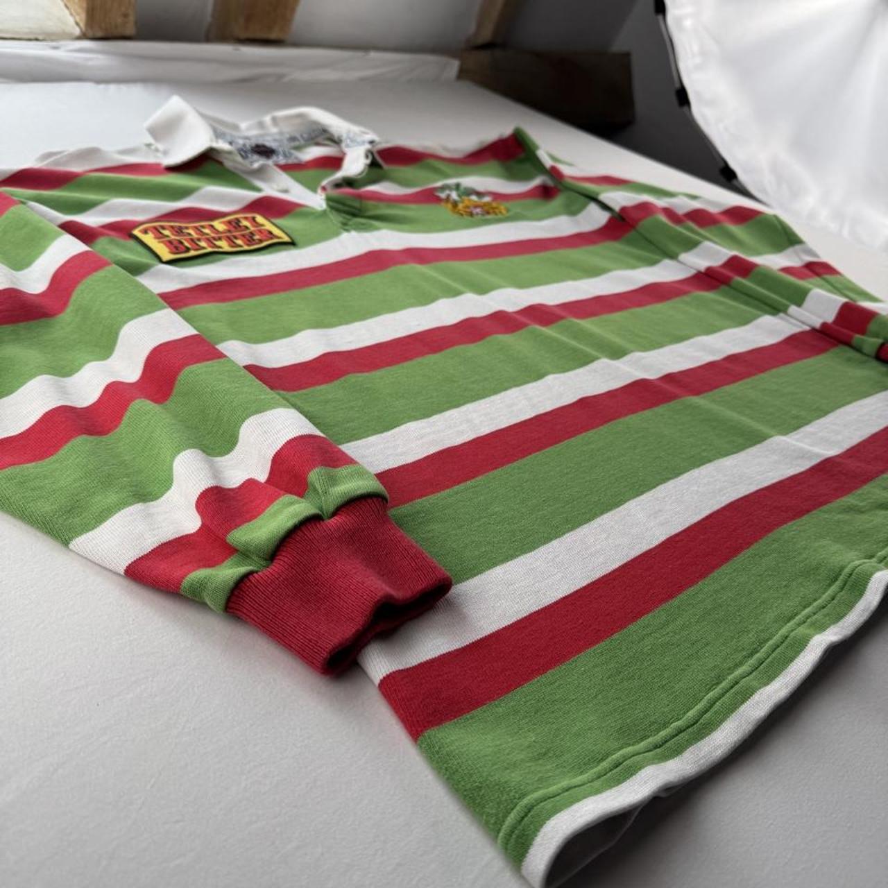 1993-95 Leicester Tigers Cotton Oxford Rugby Polo Shirt L