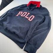 Polo Ralph Lauren Embroidered Fleece Quarter Zip Navy M