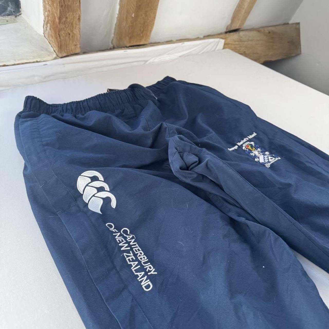 Canterbury Navy White Medium Uncuffed Joggers M