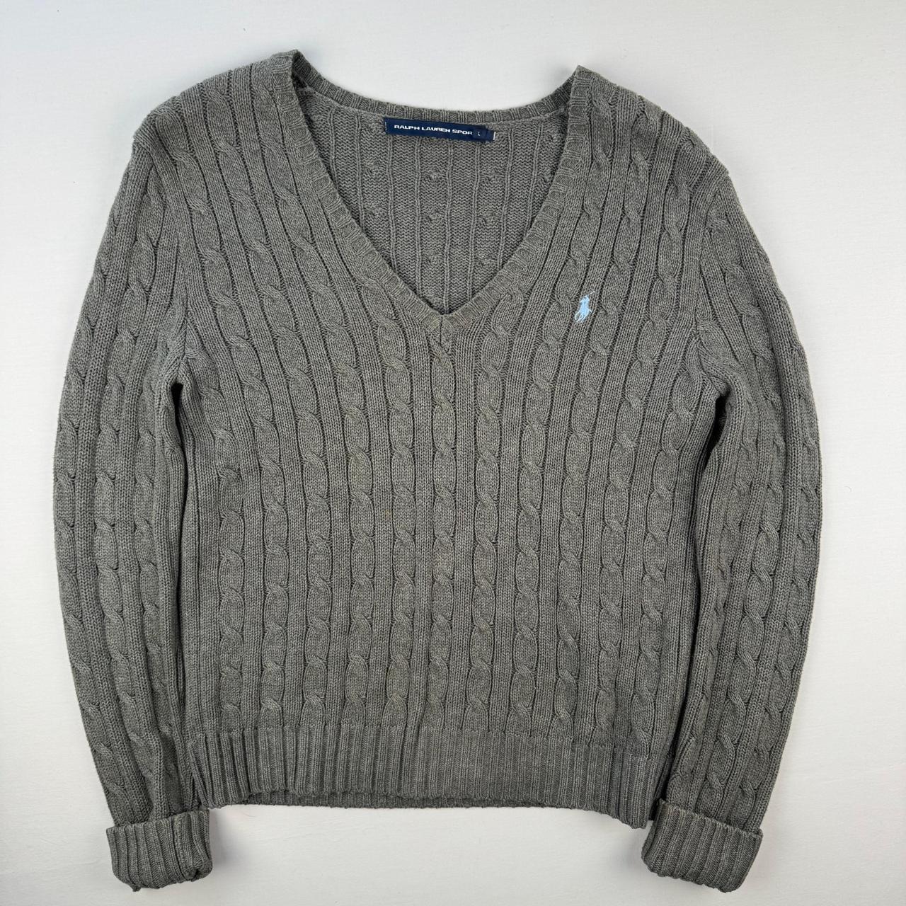 Ralph Lauren Sport Crewneck Knit Sweater in Grey Size L