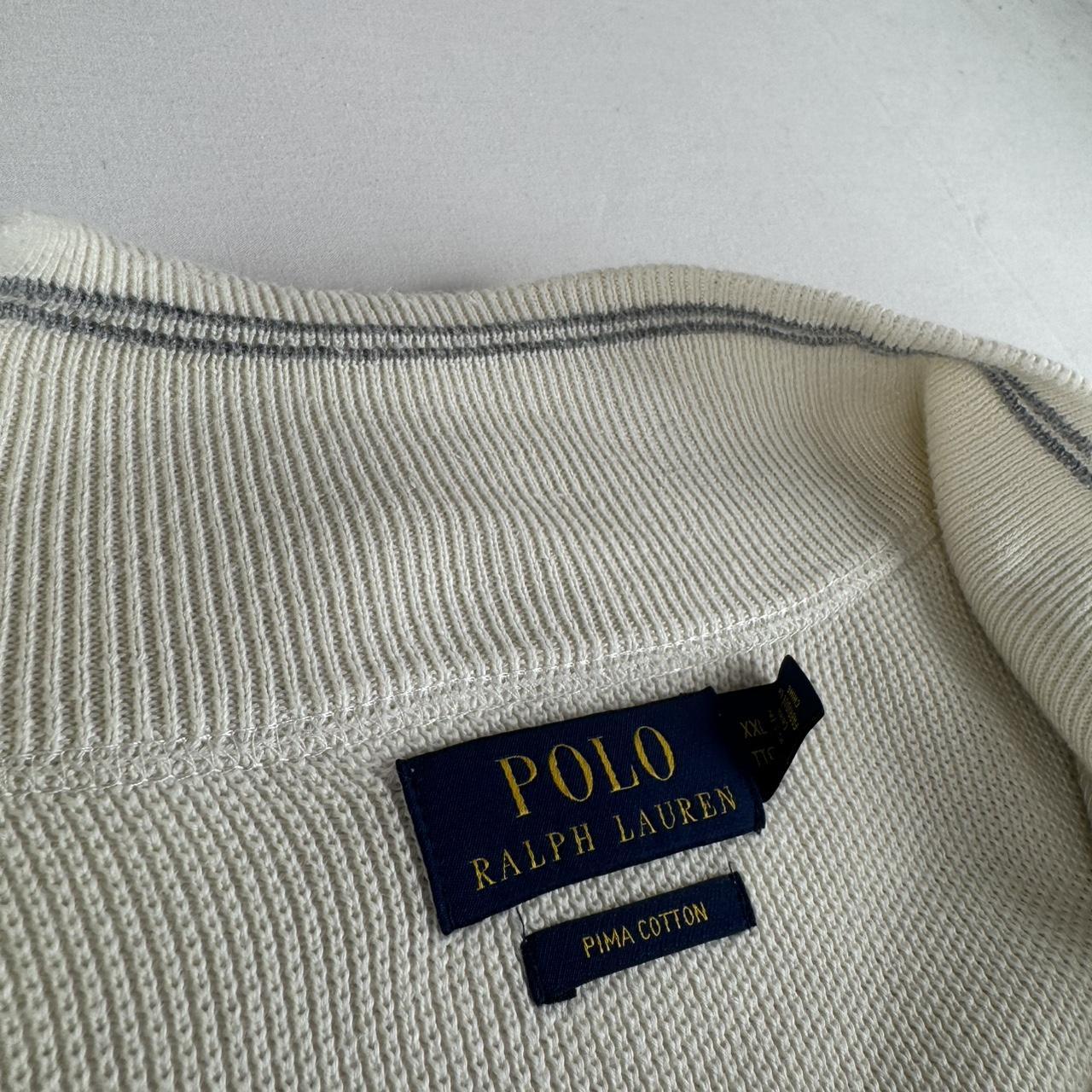 Polo Ralph Lauren Embroidered Pony Pima Cotton Full Zip Jumper XXL