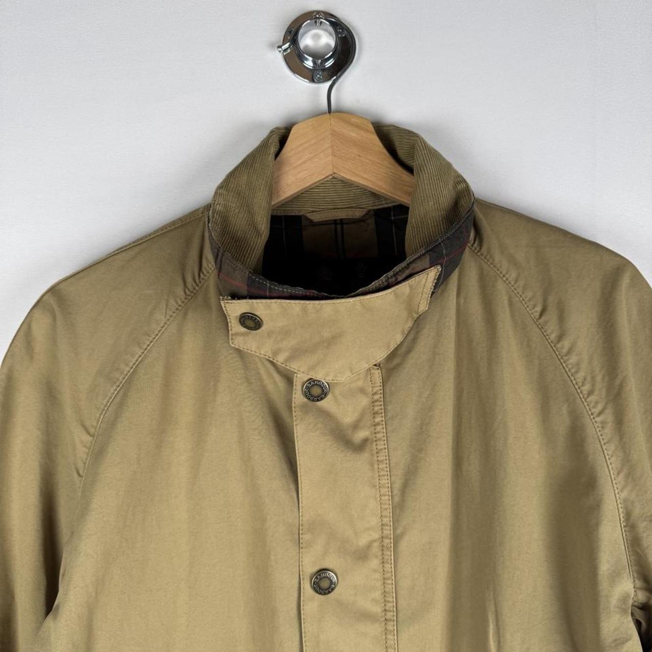 Barbour beige Ashby casual jacket with subtle logo and relaxed fit design.