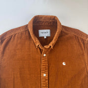 Carhartt WIP Brown Corduroy Button Down Shirt L