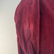 Burgundy Carhartt WIP Long Sleeve Madison Corduroy Button Down Shirt M