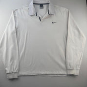 Nike Embroidered 2000s Swoosh Rugby Polo XL