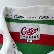 1996-97 Cotton Traders Leicester Tigers Rugby Polo Shirt XXL
