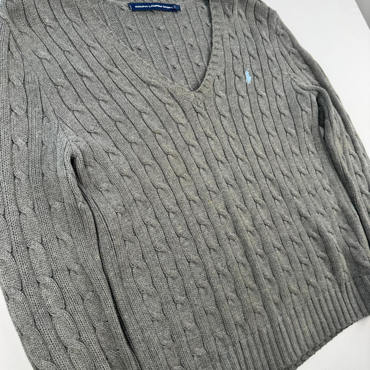 Ralph Lauren Sport Crewneck Knit Sweater in Grey Size L