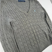 Ralph Lauren Sport Crewneck Knit Sweater in Grey Size L
