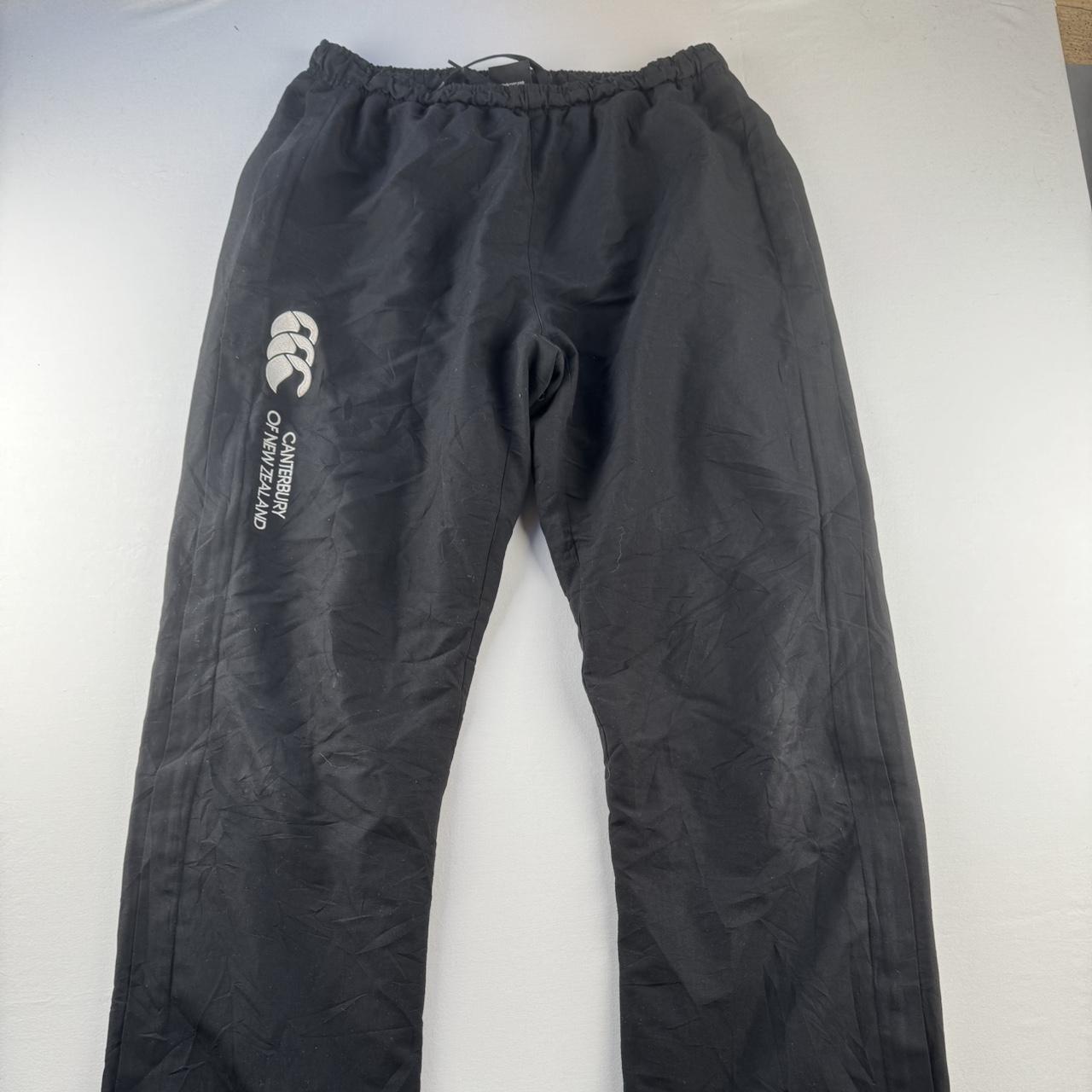 Black and White Uncuffed Canterbury Joggers M