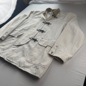 Rare Late 1990s Firemans Clasp Polo Ralph Lauren Chore Jacket with Corduroy Collar M