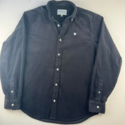 Black Carhartt WIP Long Sleeve Madison Corduroy Button Down Shirt M