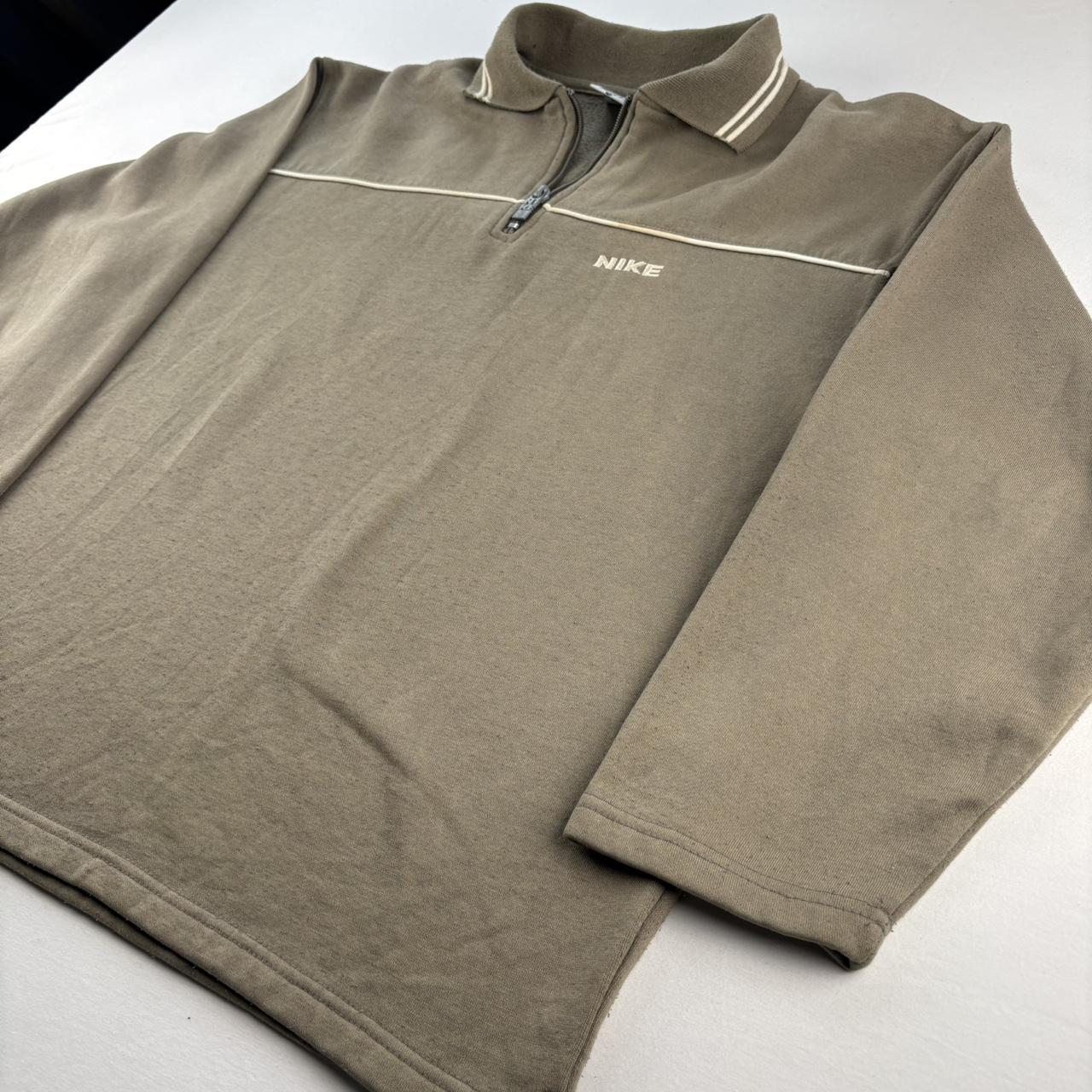 1990s Nike Embroidered Spellout Quarter Zip Fleece S