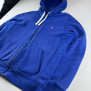 Unisex Polo Ralph Lauren Thick Oversized Full Zip Hoodie L
