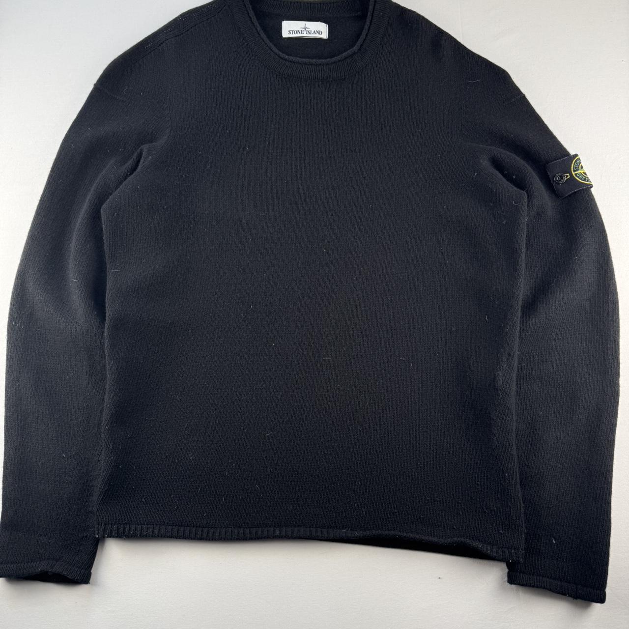 Modern Authentic Stone Island Woolen Knitted Jumper L