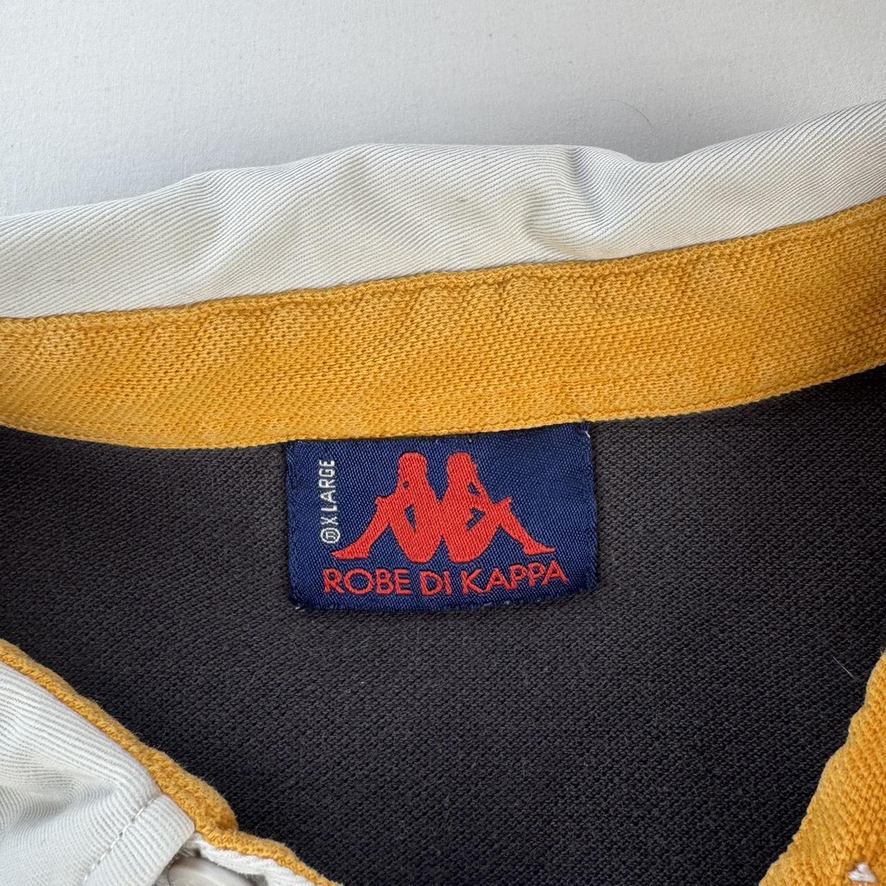 2000s Kappa Embroidered Striped Rugby Polo XL