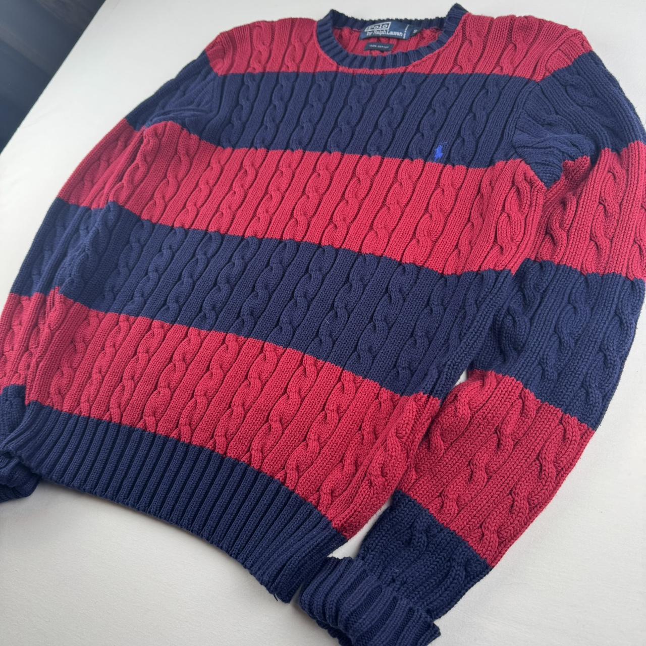 Polo Ralph Lauren Embroidered Pony Striped Knitted Jumper S
