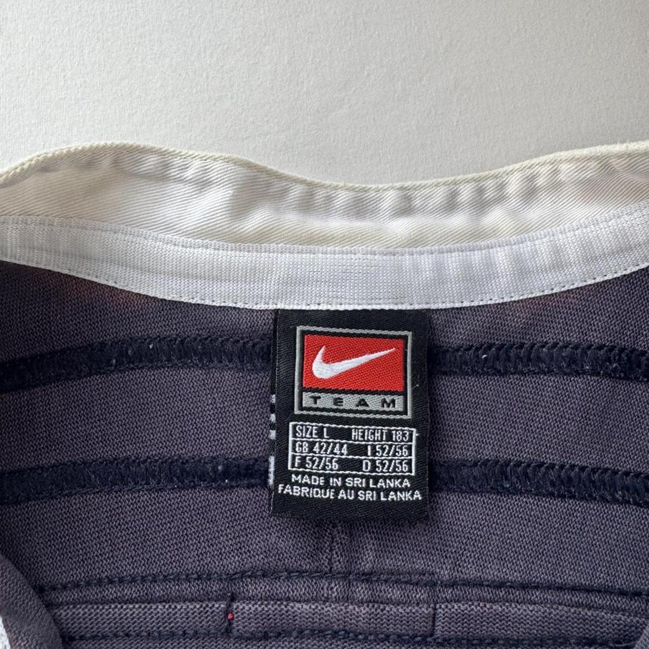 1990s Nike England Rugby Long Sleeve Rugby Polo Shirt L