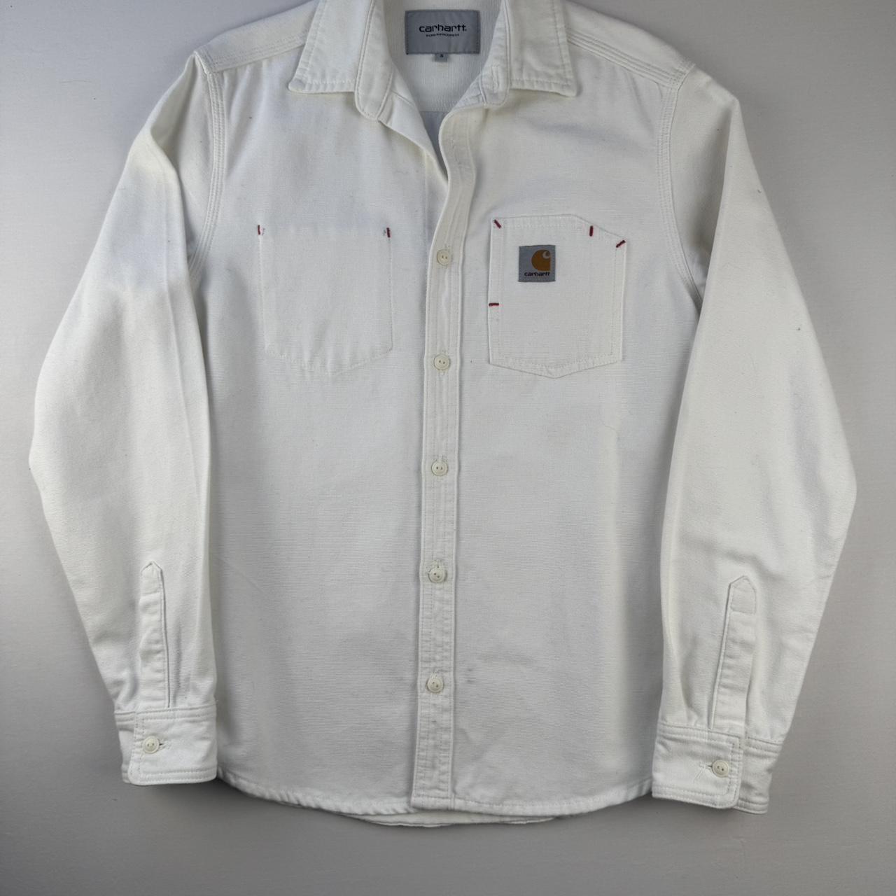 Carhartt WIP White Tony Button Down Shirt S