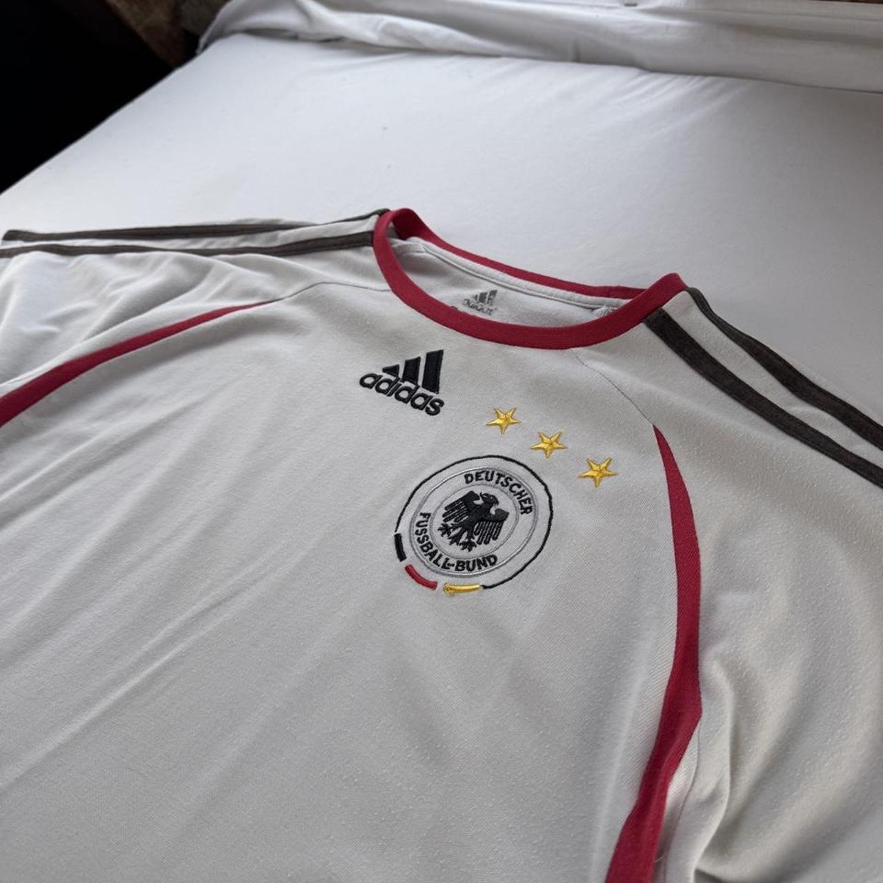 2000s Adidas Embroidered Germany Cotton T Shirt XL