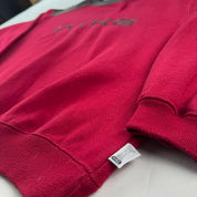 1990s Nike Embroidered Spellout Burgundy Womens Sweatshirt 14