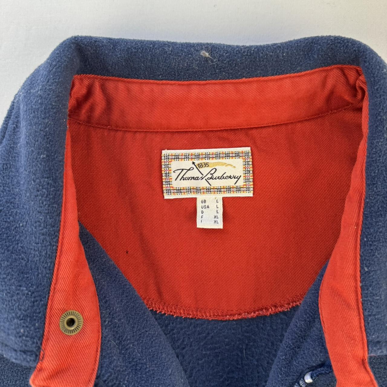 Thomas Burberry Stunning Embroidered Spellout Fleece Panel Jacket L