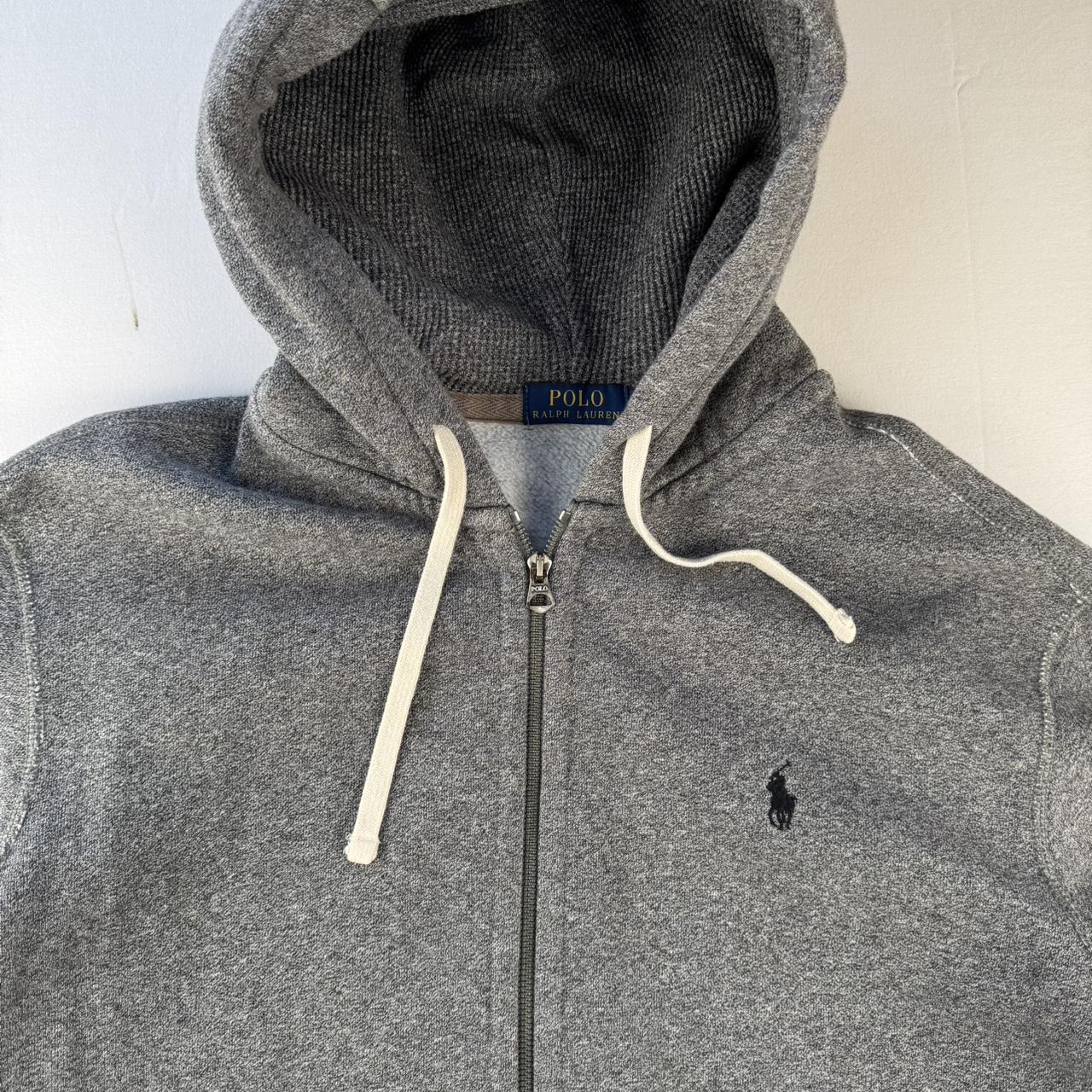 Polo Ralph Lauren Embroidered Pony Grey Full Zip Hoodie XL