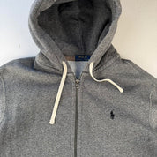 Polo Ralph Lauren Embroidered Pony Grey Full Zip Hoodie XL