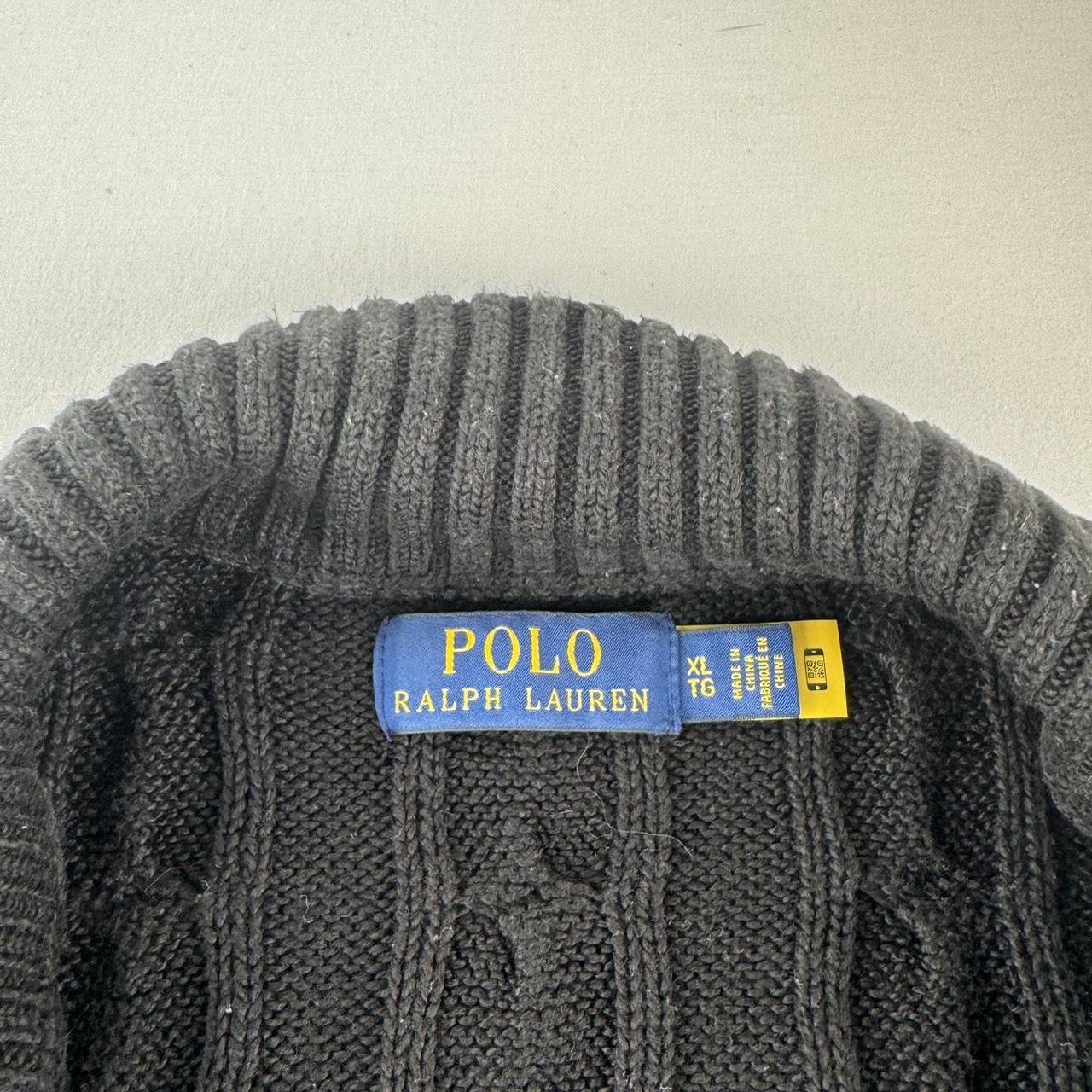 Polo Ralph Lauren Quarter Zip Cable Knit Jumper XL