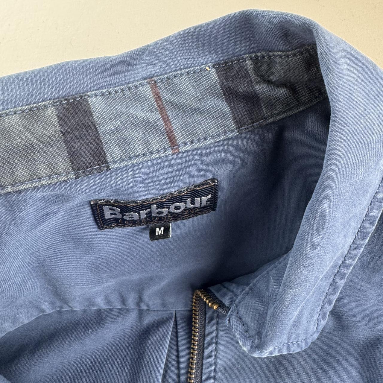 Modern Barbour Stunning Blue Cotton Shacket M