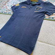 ASICS Wallabies rugby polo shirt green with logo and slim fit design.