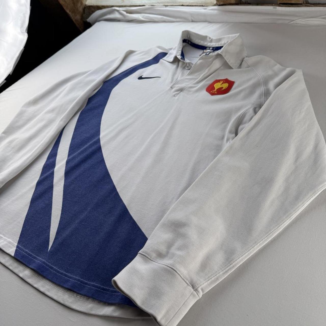 Nike 2007 France Rugby Long Sleeve Rugby Polo M