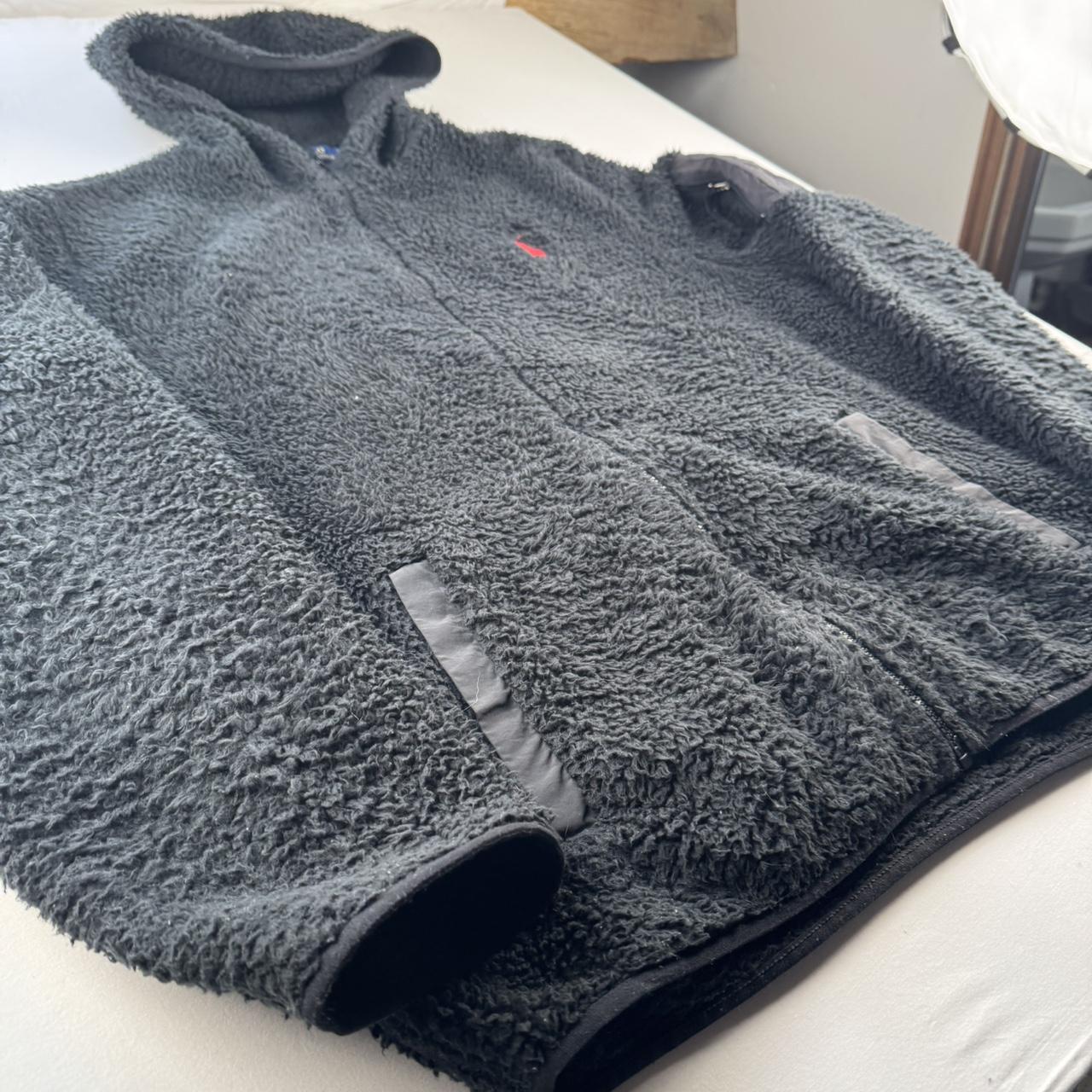 Modern Polo Ralph Lauren Red Pony Sherpa High Neck Fleece Jacket XL