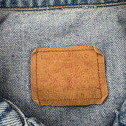 Early 2000s Levis Heavy Denim Bomber Jacket XL