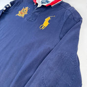 Polo Ralph Lauren Navy Embroidered Logo Rugby Polo Shirt XL
