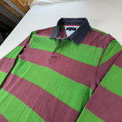 Tommy Hilfiger Striped Embroidered Rugby Polo XL