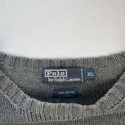 Polo By Ralph Lauren Crewneck Knit Sweater in Grey Size XL