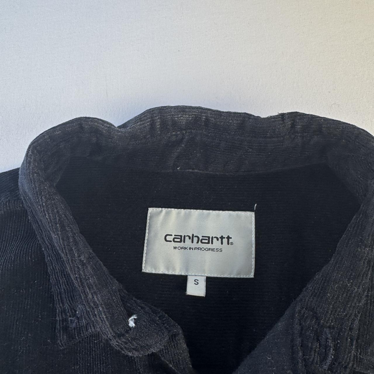 Navy Carhartt WIP Long Sleeve Madison Corduroy Button Down Shirt S