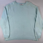 Yves Saint Laurent Crewneck Knit Sweater in Green Size L