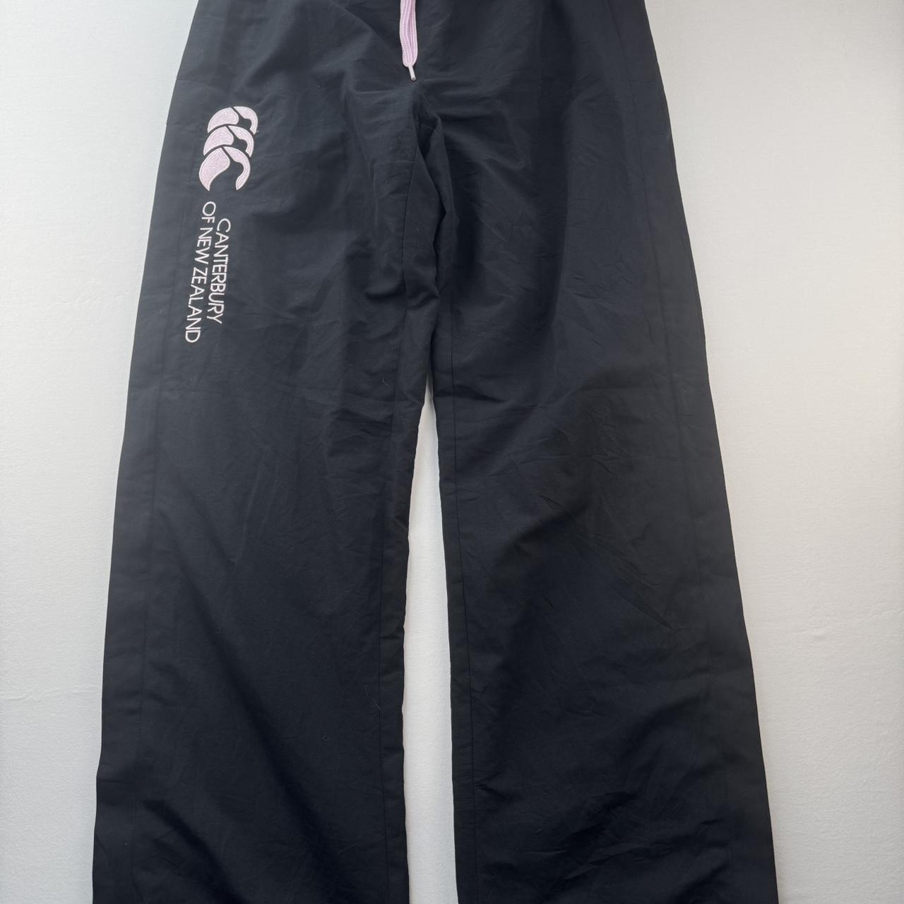 Canterbury Joggers Womens Fleece Lined Black and Pink UK12