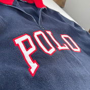 Polo Ralph Lauren Embroidered Fleece Quarter Zip Navy M