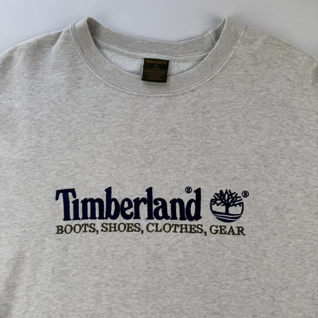 Early 2000s Timberland Embroidered Spellout Sweatshirt M