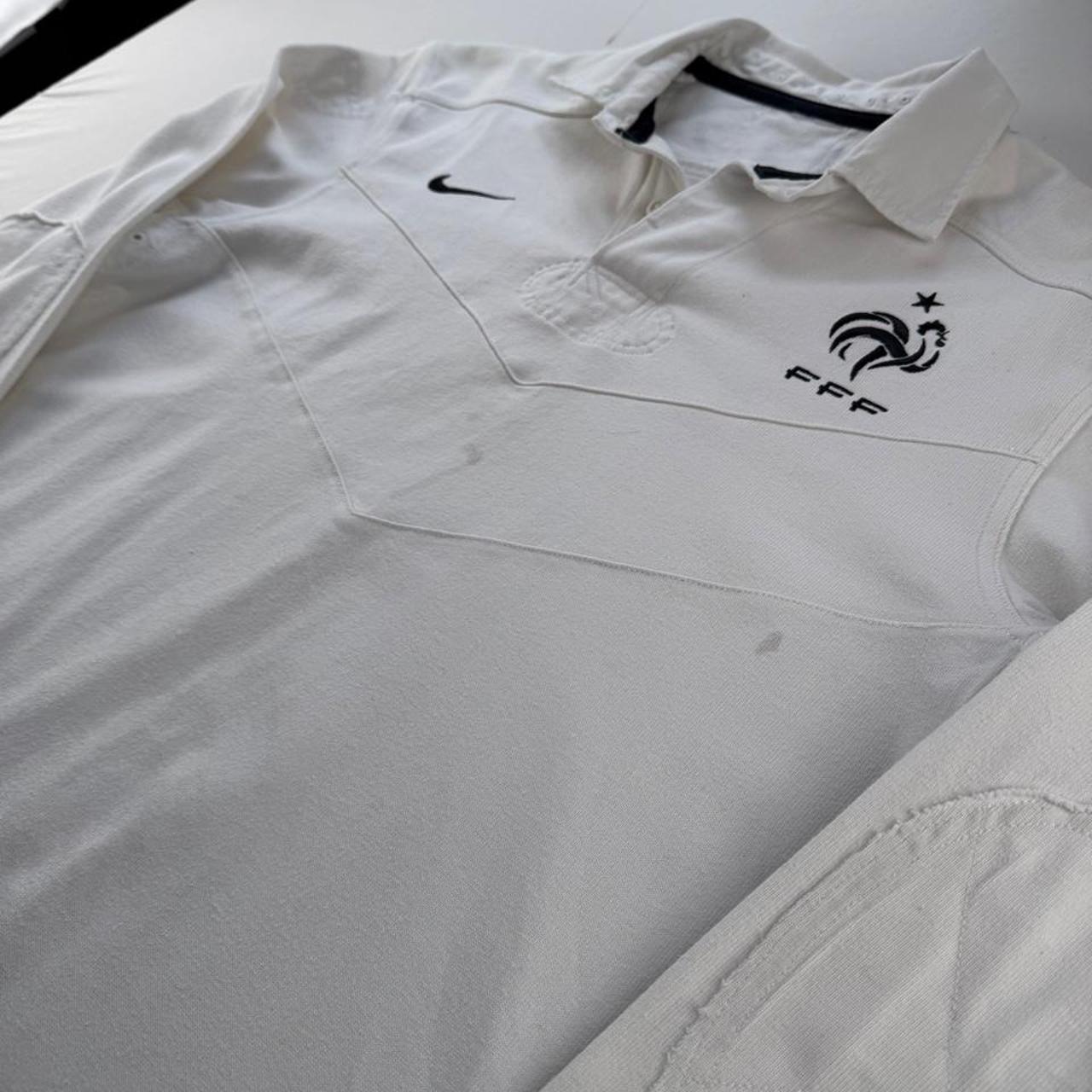 France Football National Team Embroidered Rugby Polo Shirt M