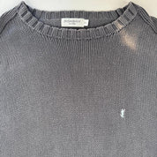 Yves Saint Laurent Crewneck Knit Sweater in Grey Size XXL