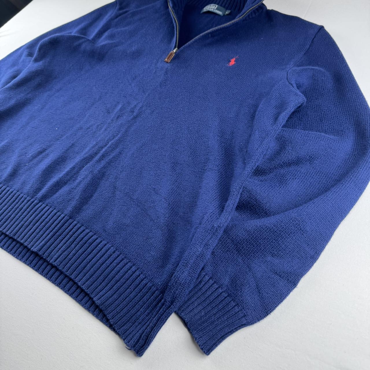 Polo Ralph Lauren Embroidered Pony Knitted Quarter Zip Fleece L