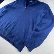 Polo Ralph Lauren Embroidered Pony Knitted Quarter Zip Fleece L