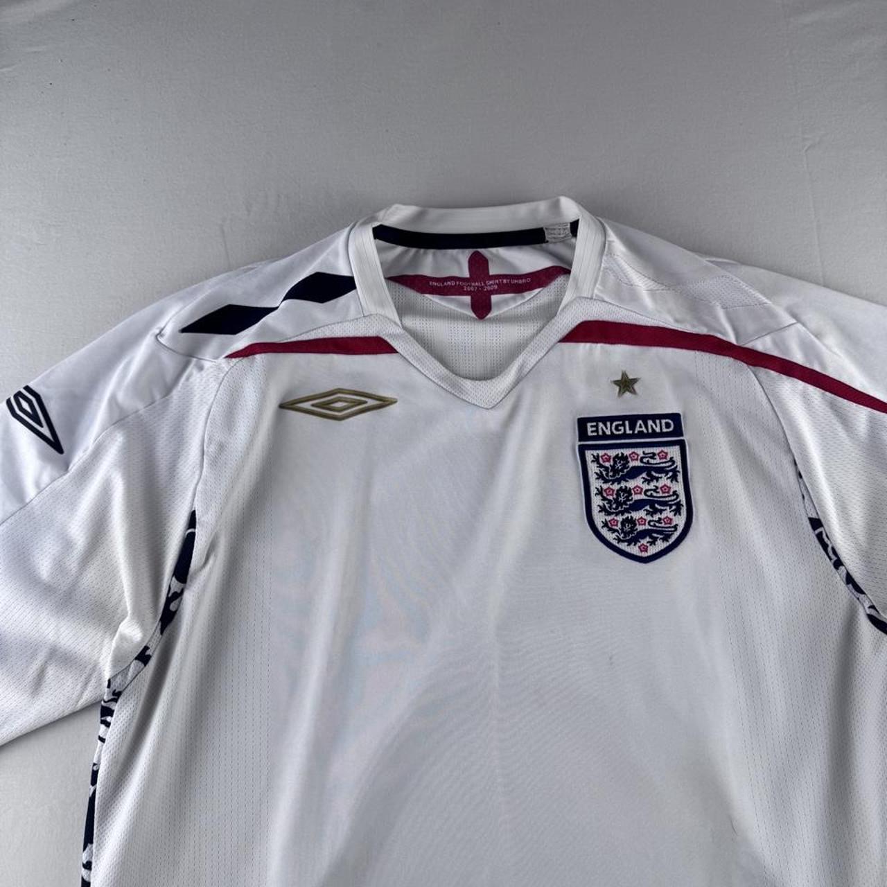 2007-09 Umbro England Football Home Jersey L