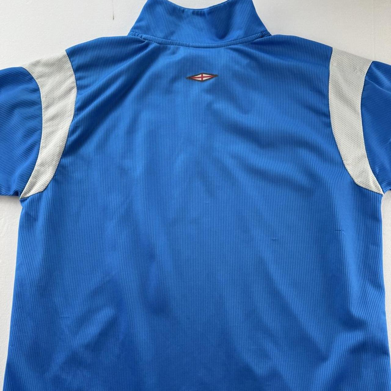 Rare 2004-06 England Umbro 1/4 Quarter Zip Training T Shirt M