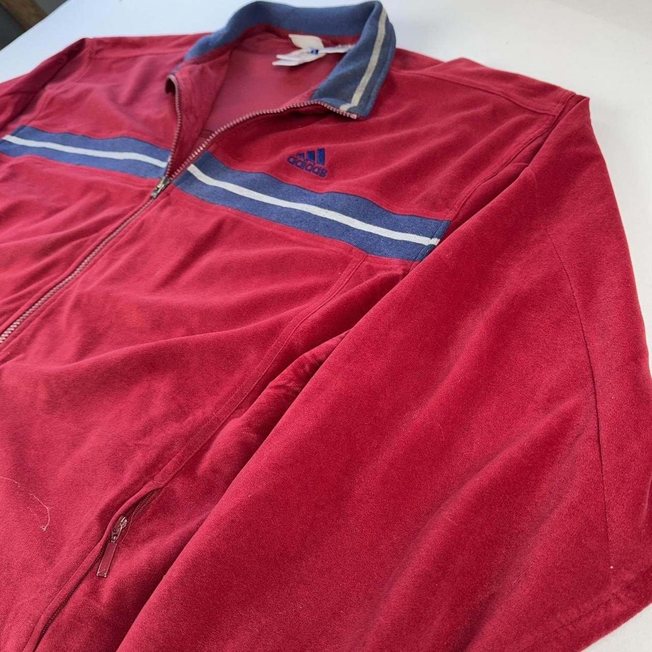 Adidas Track Jacket in Red Size