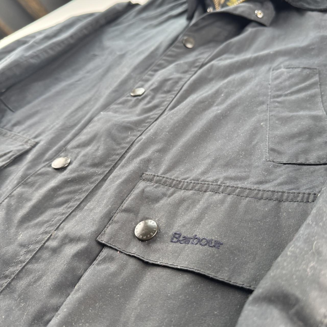 Barbour Ashby Wax Jacket Small Dark Navy S