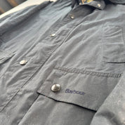 Barbour Ashby Wax Jacket Small Dark Navy S
